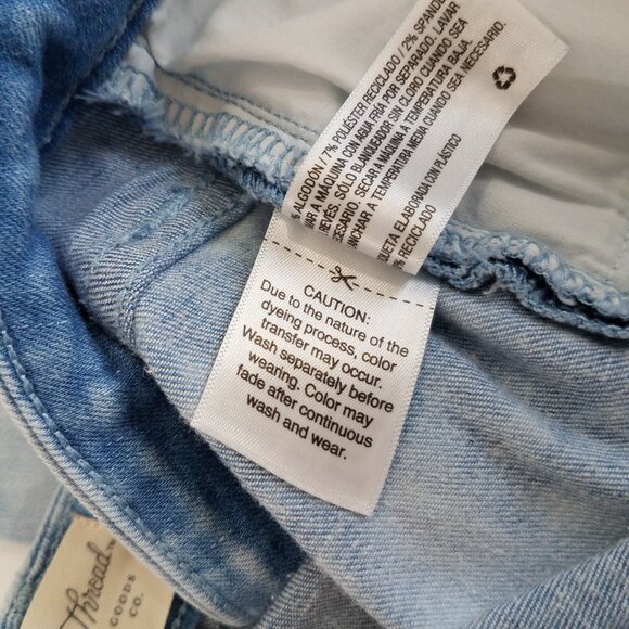 Universal Thread High Rise Skinny Jeans Ankle SIZE 16 Stretch Bleached Light Med - Picture 10 of 12